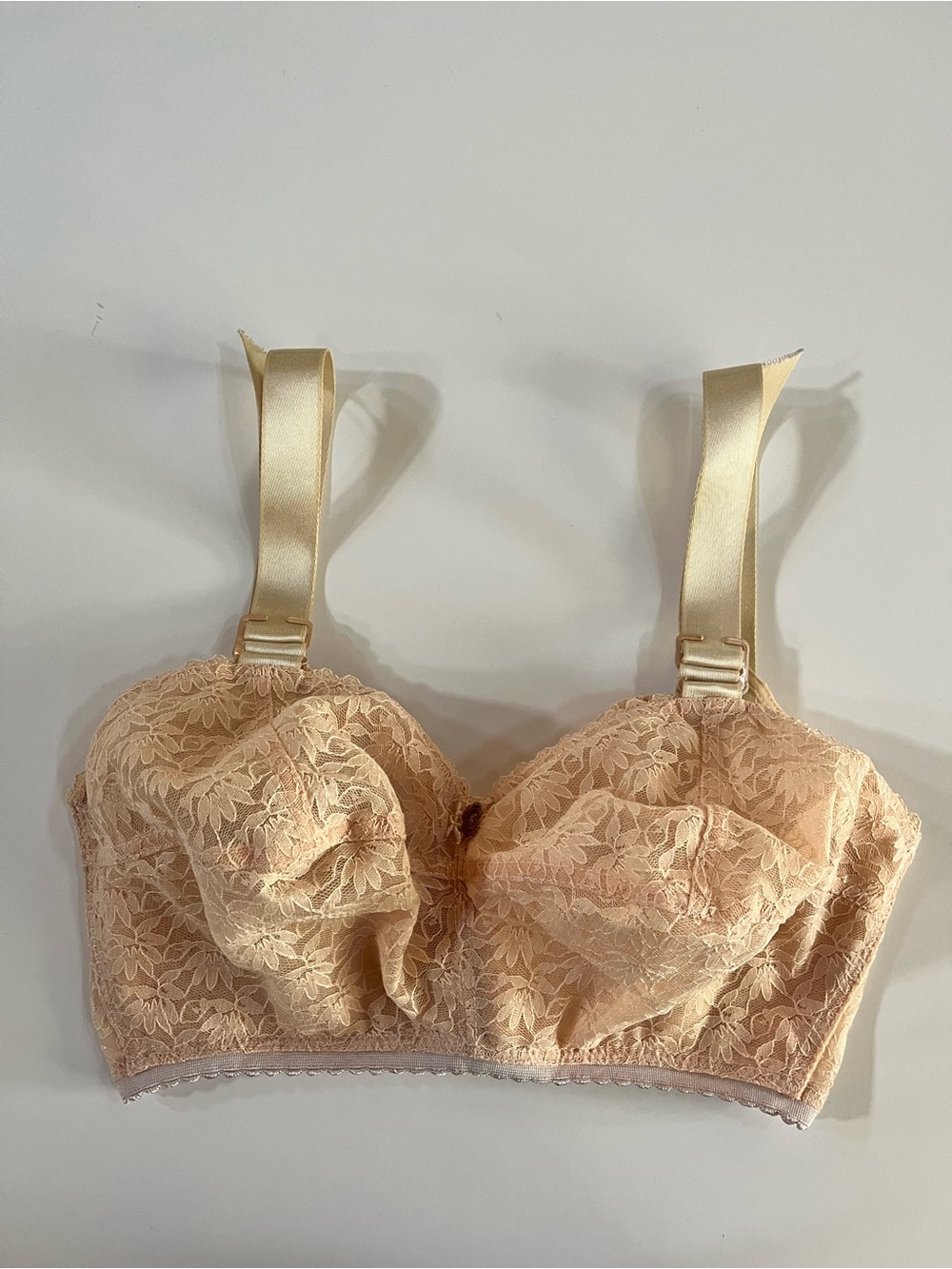 Ardyss Women's Lace Longline Angel Bra Nude EB size 28HH